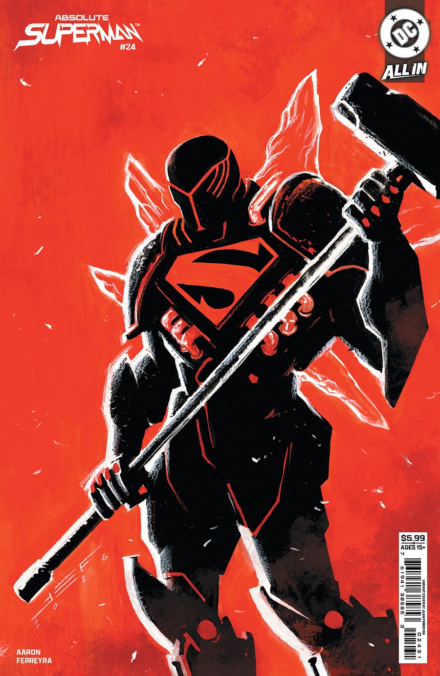 Absolute Superman #24 Cover C Variant Juan Ferreyra Card Stock Cover (DC All In)