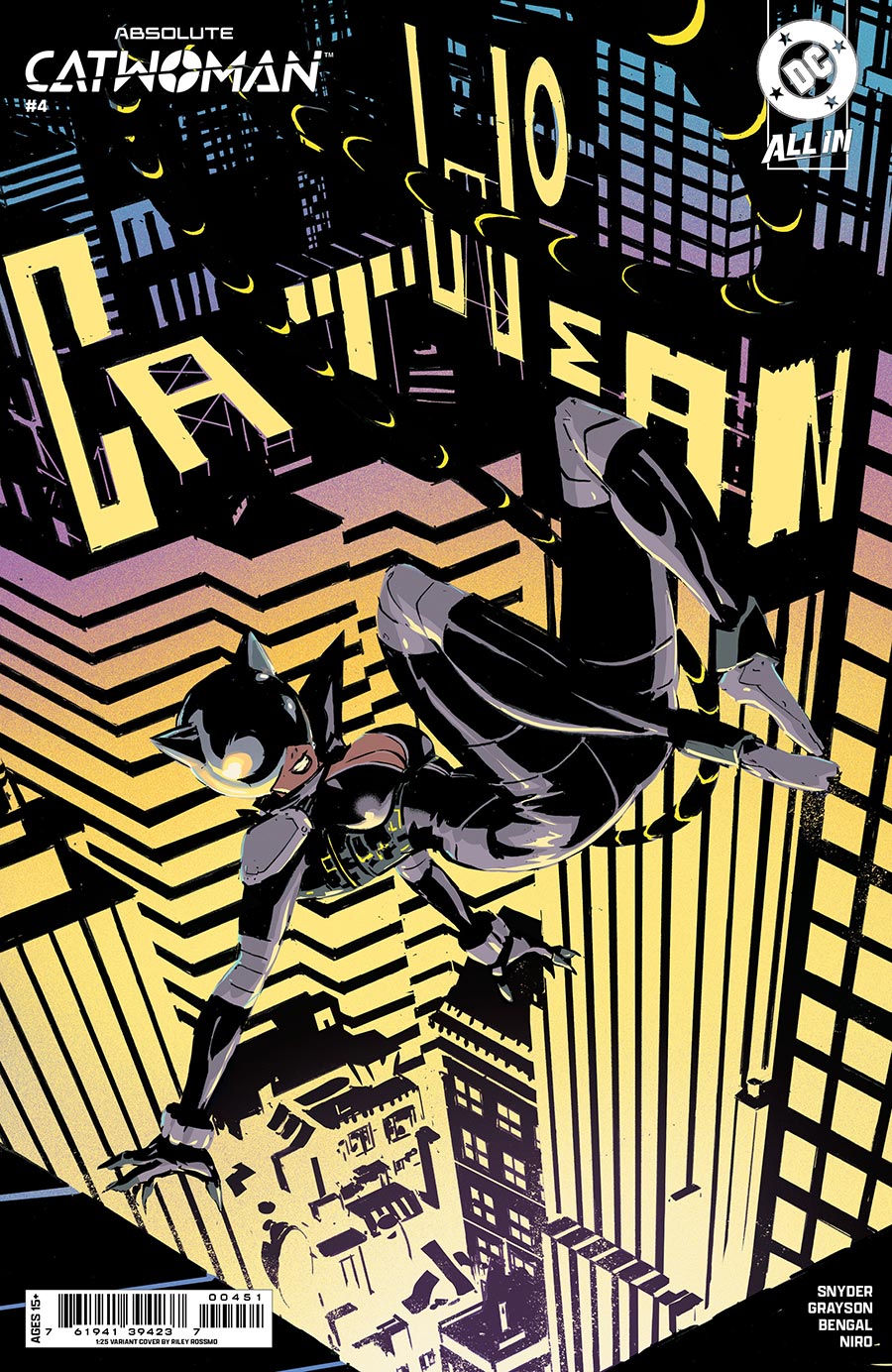 Absolute Catwoman #4 Cover E Incentive Riley Rossmo Card Stock Variant Cover (DC All In)