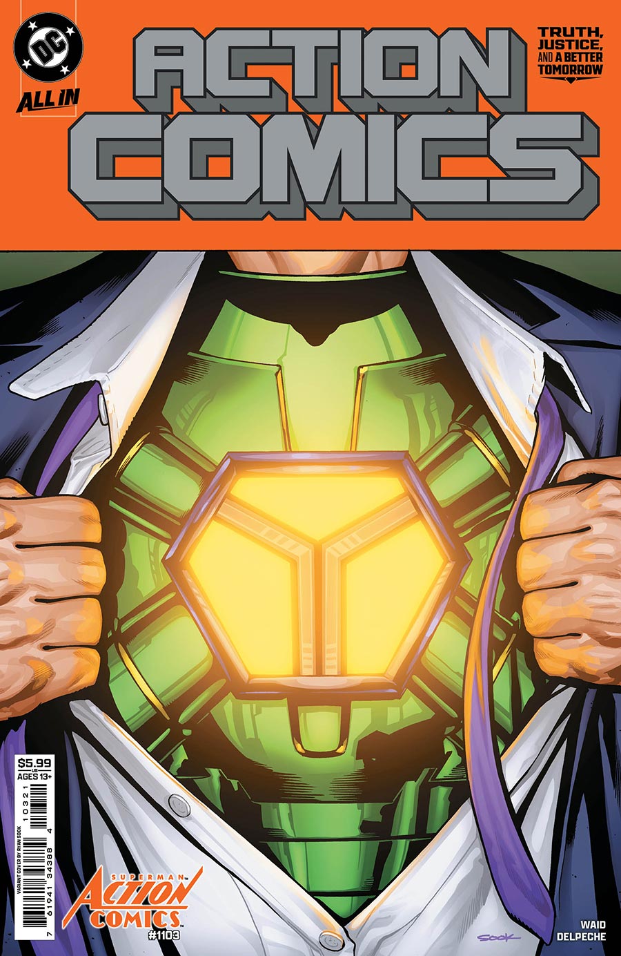 Action Comics Vol 2 #1103 Cover B Variant Ryan Sook Card Stock Cover (DC All In)