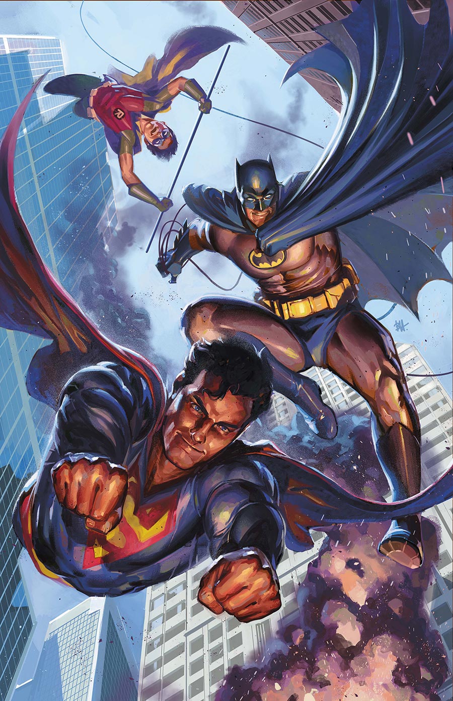 Batman Superman Worlds Finest #56 Cover B Variant Ben Harvey Card Stock Cover