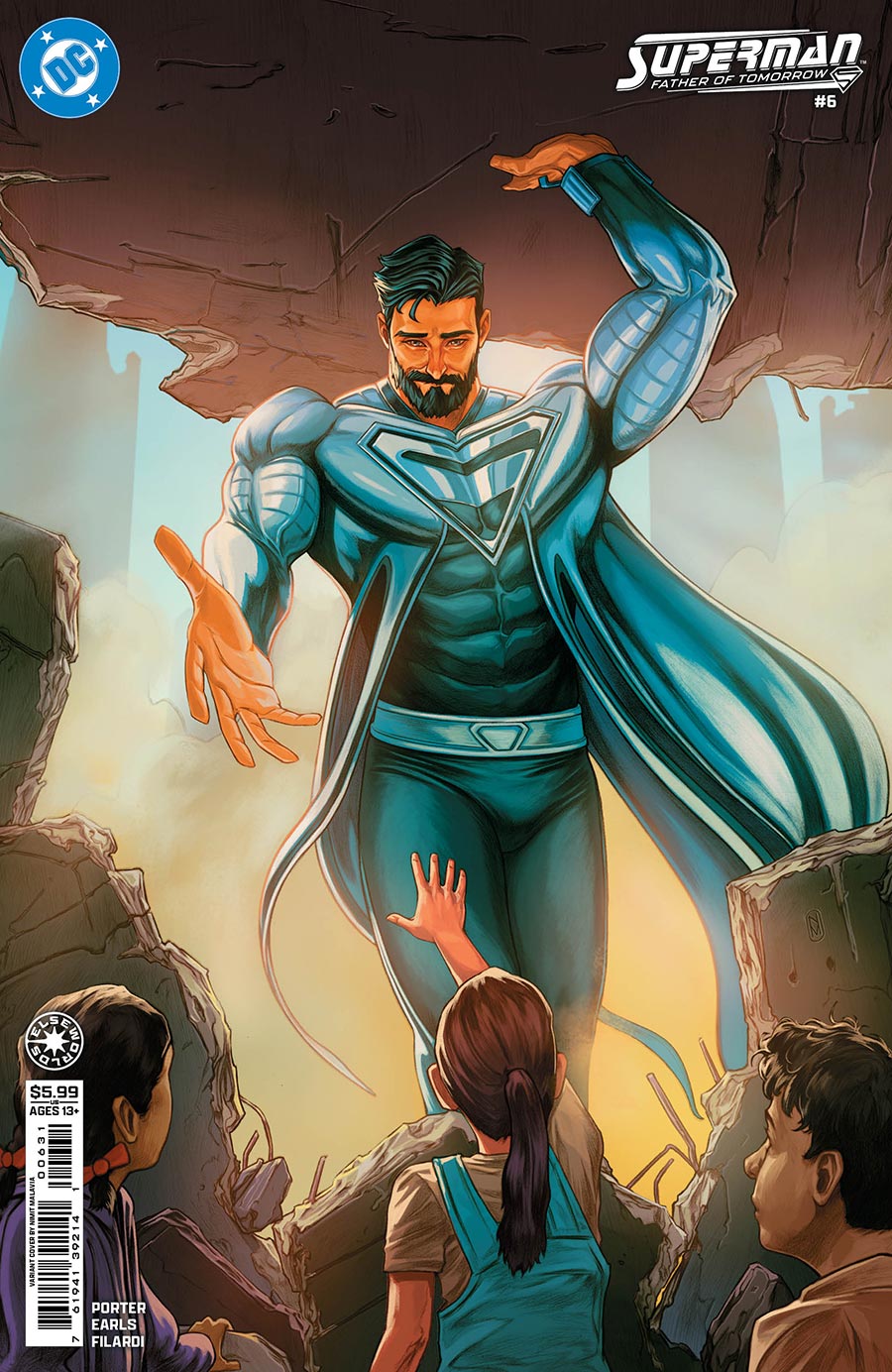 Superman Father Of Tomorrow #6 Cover C Variant Nimit Malavia Card Stock Cover