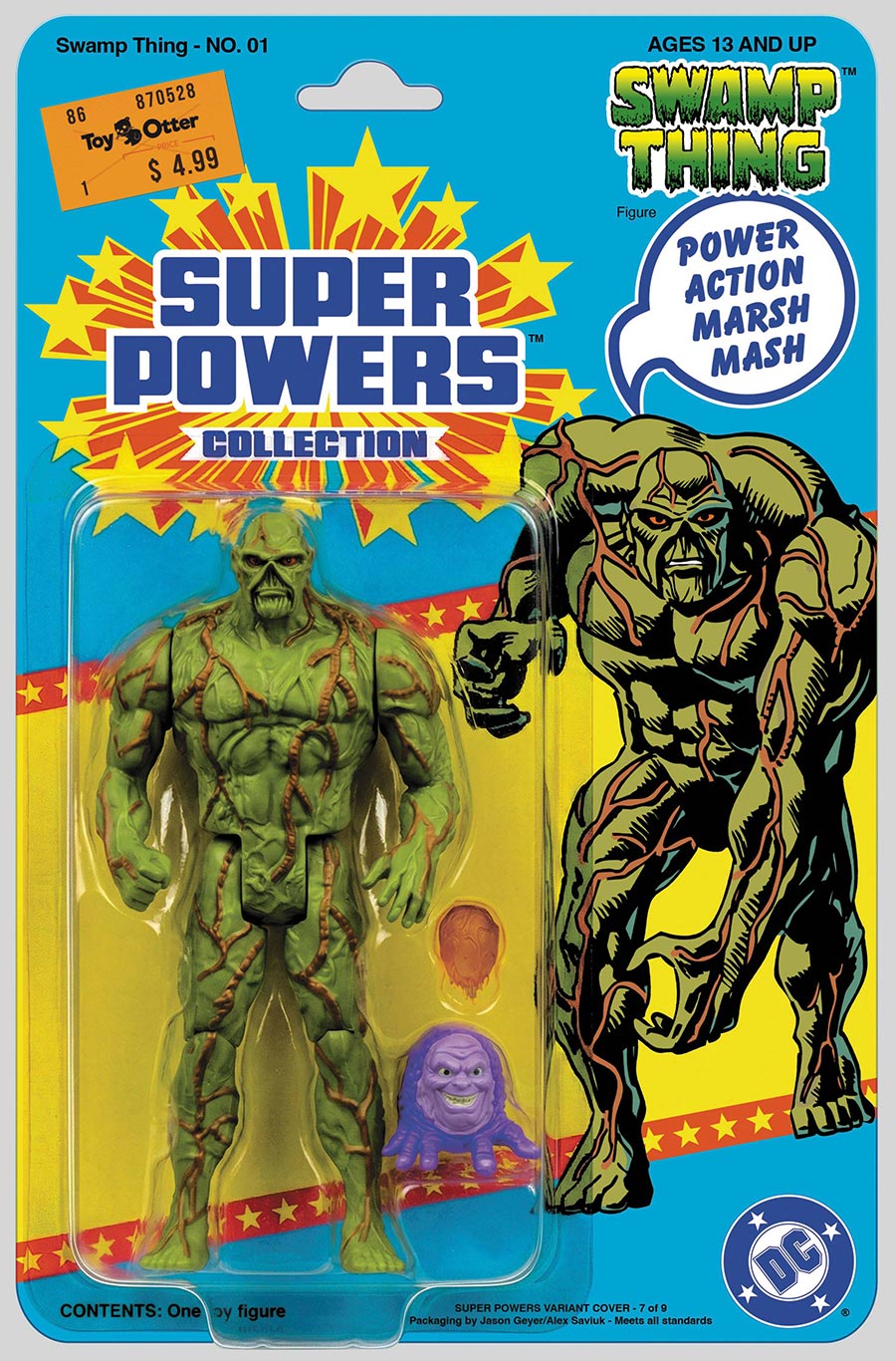 Swamp Thing Vol 1 #1 Facsimile Edition Cover B Variant Jason Geyer & Alex Saviuk Swamp Thing Super Powers Card Stock Cover