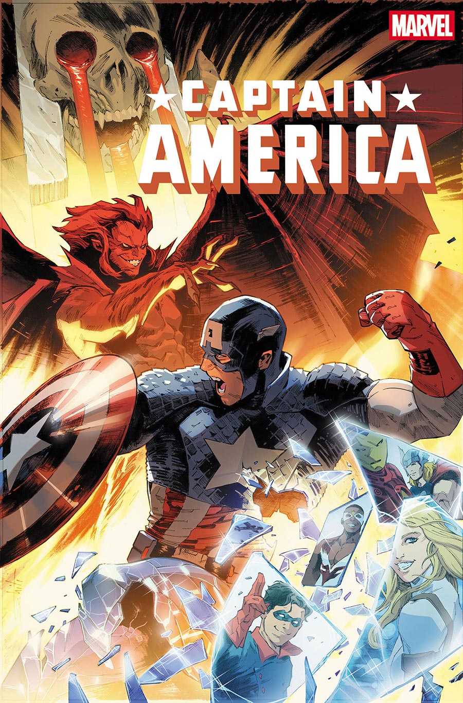 Captain America Vol 11 #16 Cover A Regular Valerio Schiti Cover (Armageddon Tie-In)