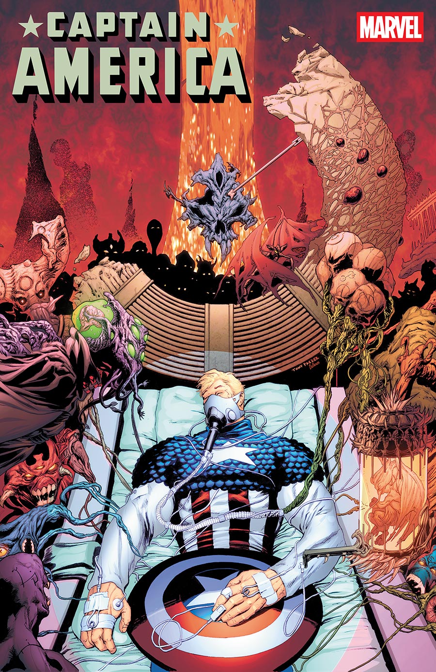 Captain America Vol 11 #16 Cover D Variant Tony Parker Cover (Armageddon Tie-In)