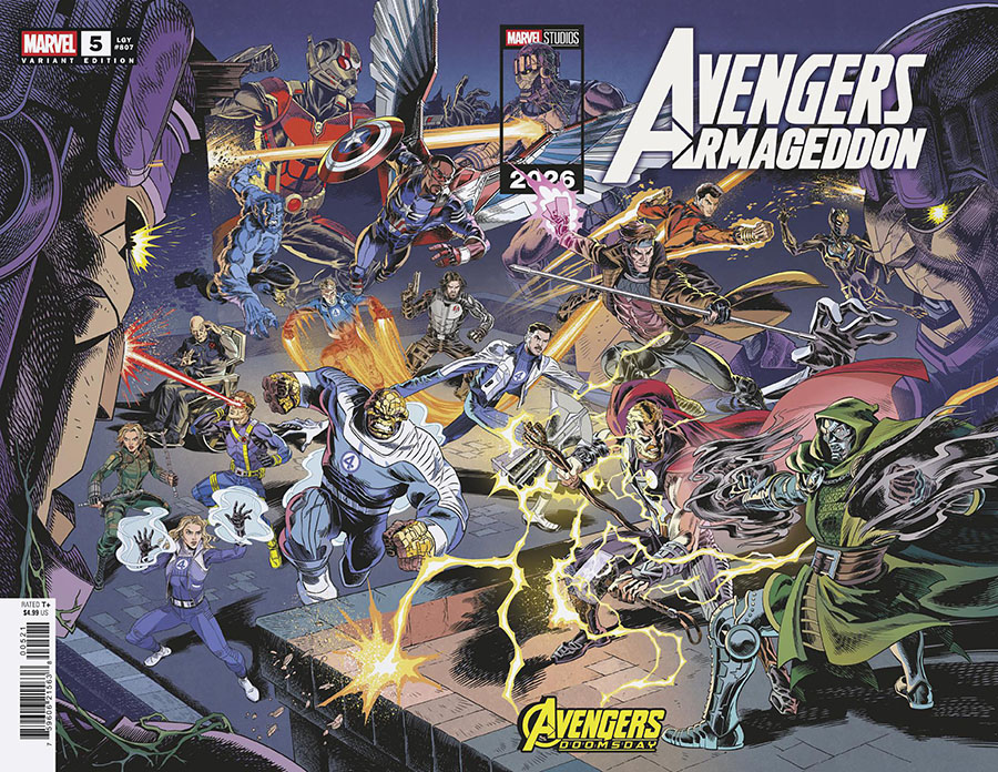 Avengers Armageddon #5 Cover B Variant Leonel Castellani Marvel Studios Avengers Doomsday Wraparound Cover
