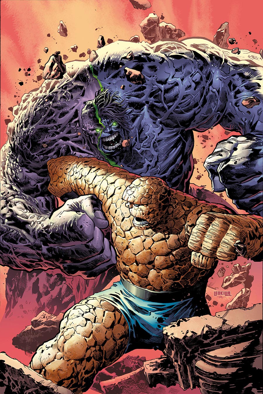 Infernal Hulk vs Fantastic Four #1 (One Shot) Cover F Incentive Ken Lashley Virgin Cover (Hulk War Prelude)