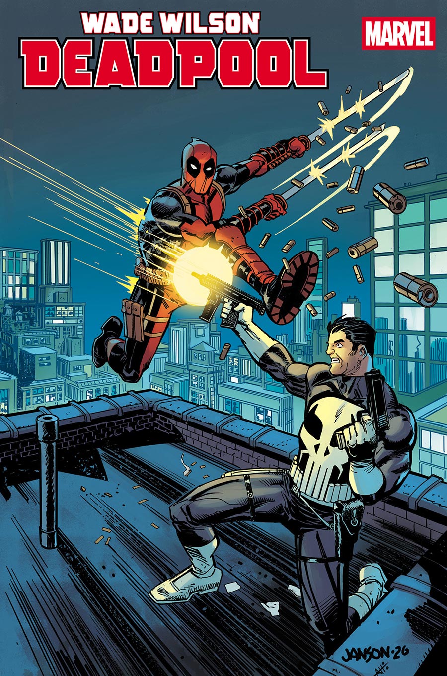 Wade Wilson Deadpool #9 Cover D Variant Klaus Janson Cover (Big Guns Part 3)