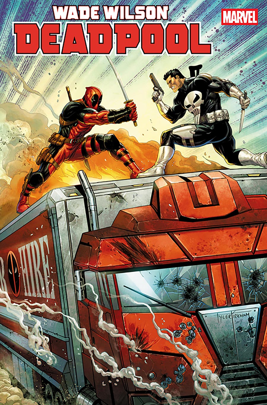 Wade Wilson Deadpool #9 Cover E Incentive Tyler Kirkham Variant Cover (Big Guns Part 3)