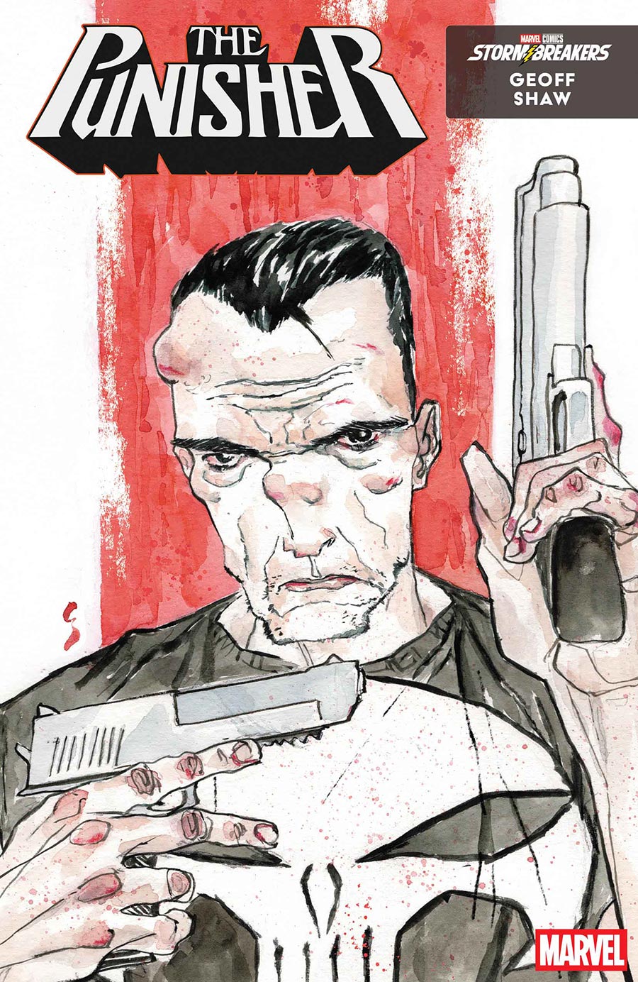 Punisher Vol 14 #9 Cover C Variant Geoff Shaw Expressionism Stormbreakers Art Style Cover (Big Guns Part 4)
