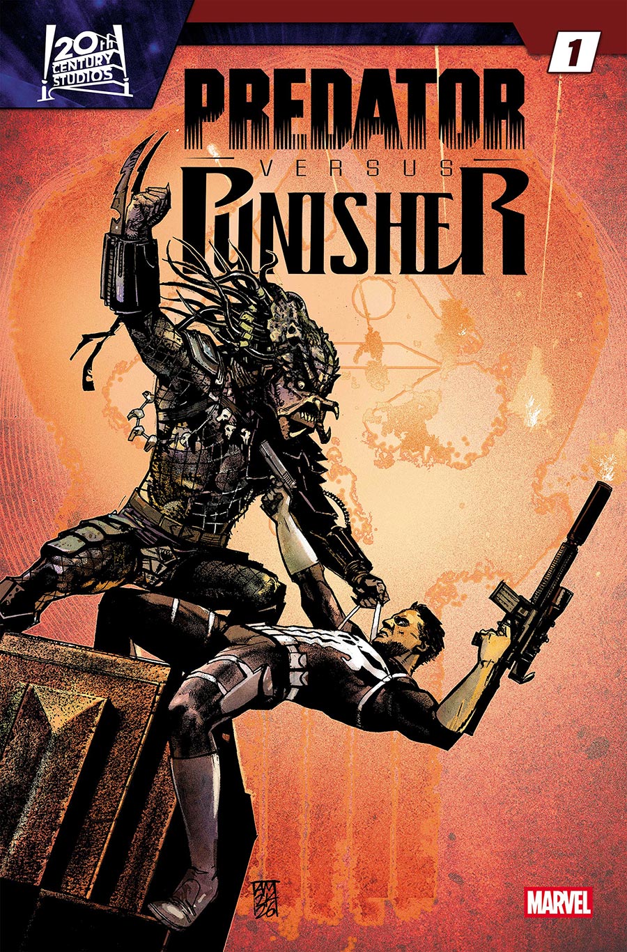 Predator vs Punisher #1 Cover D Variant Alex Maleev Cover