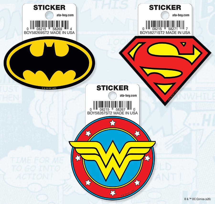 DC Logo 9-Sticker Pack