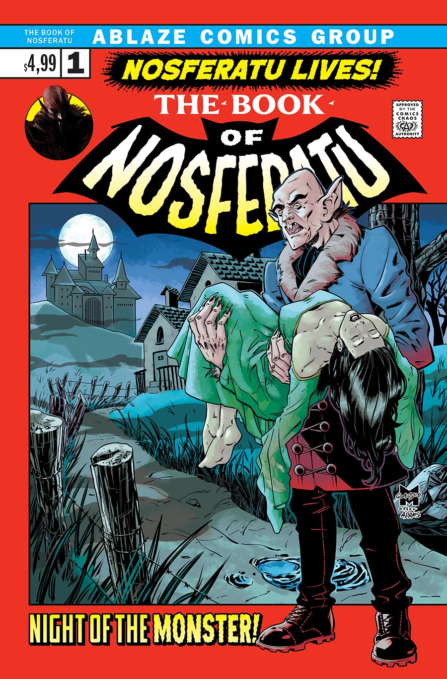 Book Of Nosferatu #1 Cover C Variant Matt Gaudio Neal Adams Homage Cover