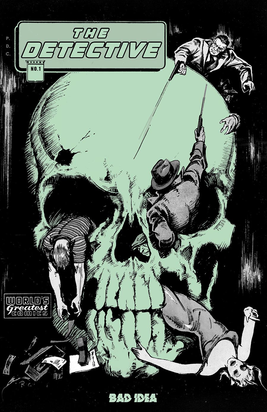 The Detective #1 Cover F Variant Gus Ricca Old Masters Glow-In-The-Dark Cover