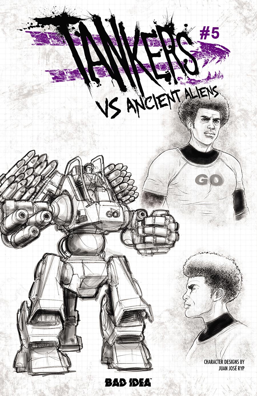 Tankers vs Ancient Aliens #5 Cover C Variant Juan Jose Ryp Design Cover