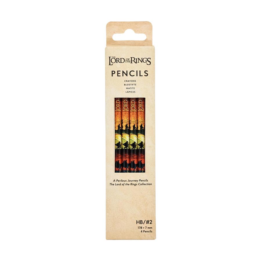 Lord Of The Rings 4-Pack Pencils - A Perilous Journey