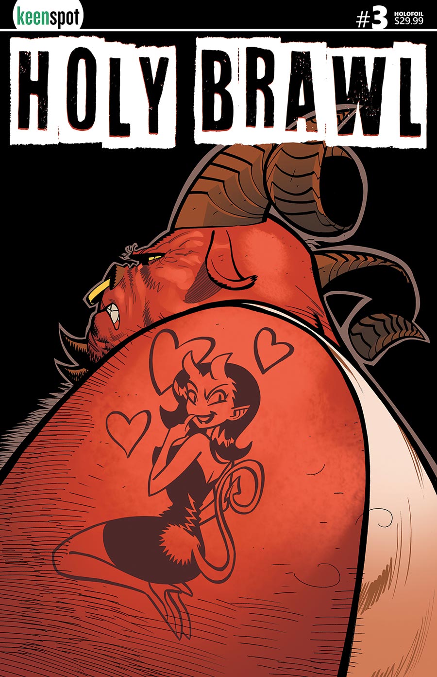 Holy Brawl #3 Cover B Variant Athila Fabbio Holofoil Cover