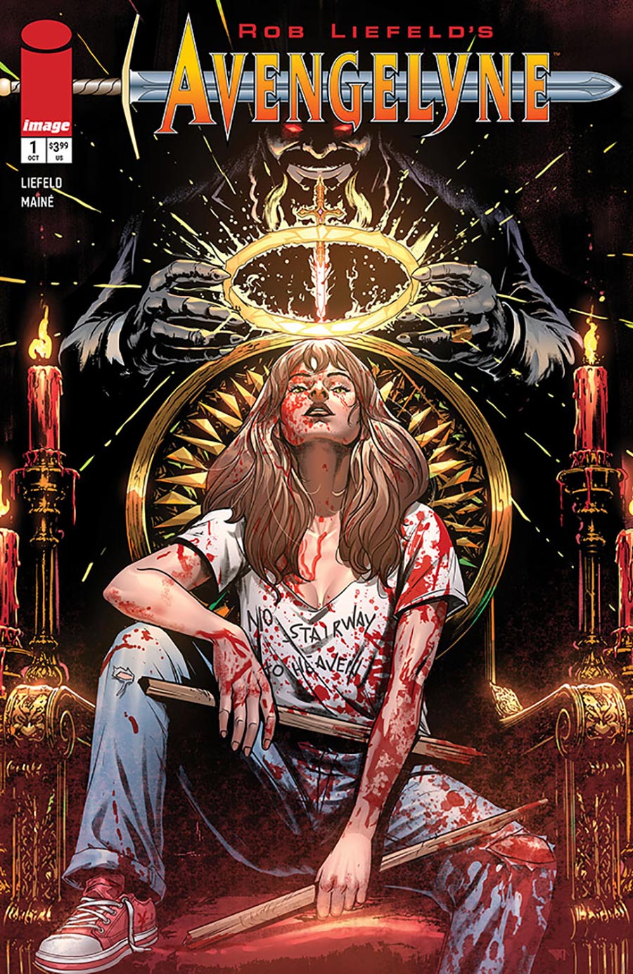 Rob Liefelds Avengelyne #1 Cover A Regular Daniel Maine Cover