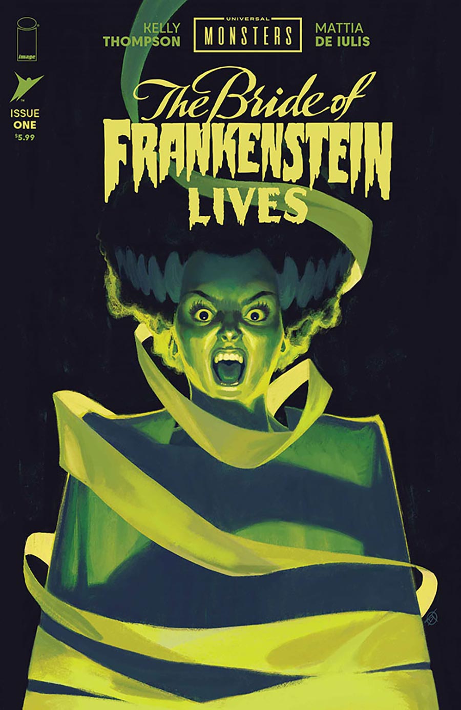 Universal Monsters The Bride Of Frankenstein Lives #1 Cover H Incentive David Talaski Foil Variant Cover