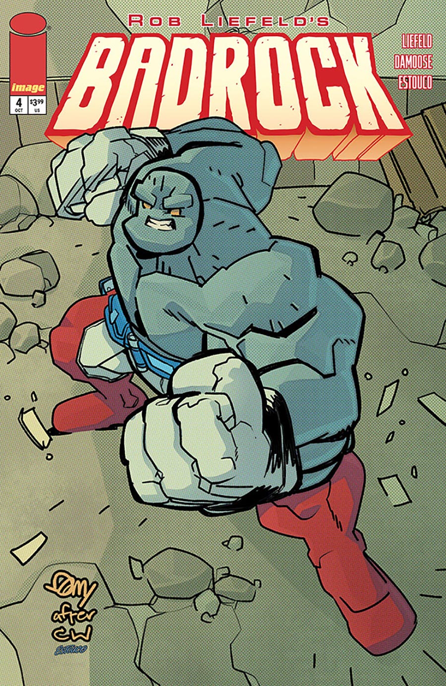 Rob Liefelds Badrock #4 Cover A Regular Seth Damoose Cover