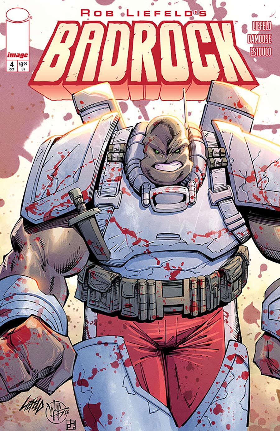 Rob Liefelds Badrock #4 Cover B Variant Rob Liefeld Cover
