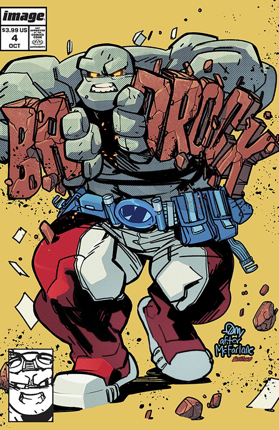 Rob Liefelds Badrock #4 Cover C Variant Seth Damoose Homage Cover