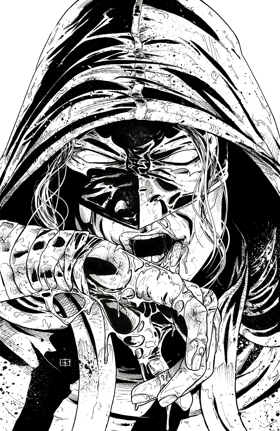 Final Boss #11 Cover F Incentive Bryan Silverbax Black & White Virgin Cover