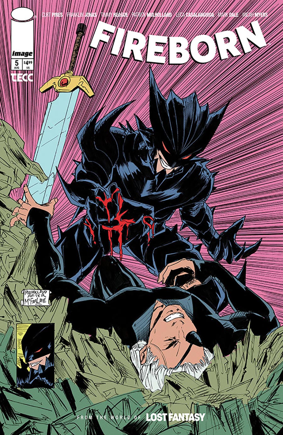 Fireborn #5 Cover B Variant Patrick Mulholland Homage Cover (From The World Of Lost Fantasy)