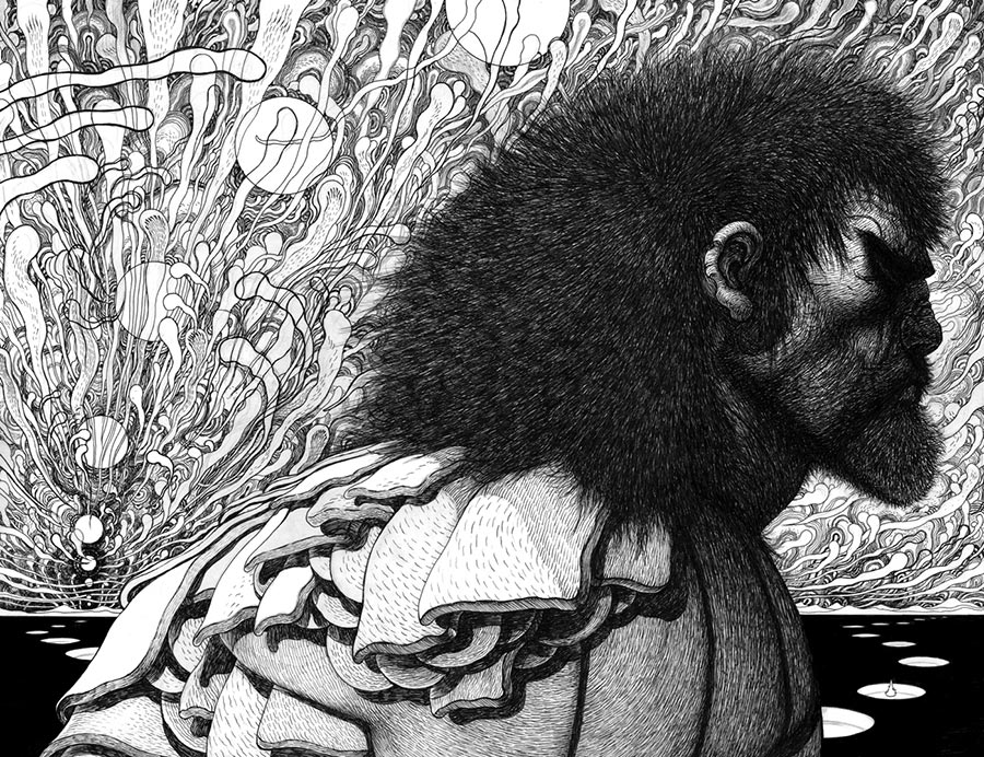 Karman Blade #2 Cover C Incentive Ian Bertram Black & White Virgin Wraparound Cover