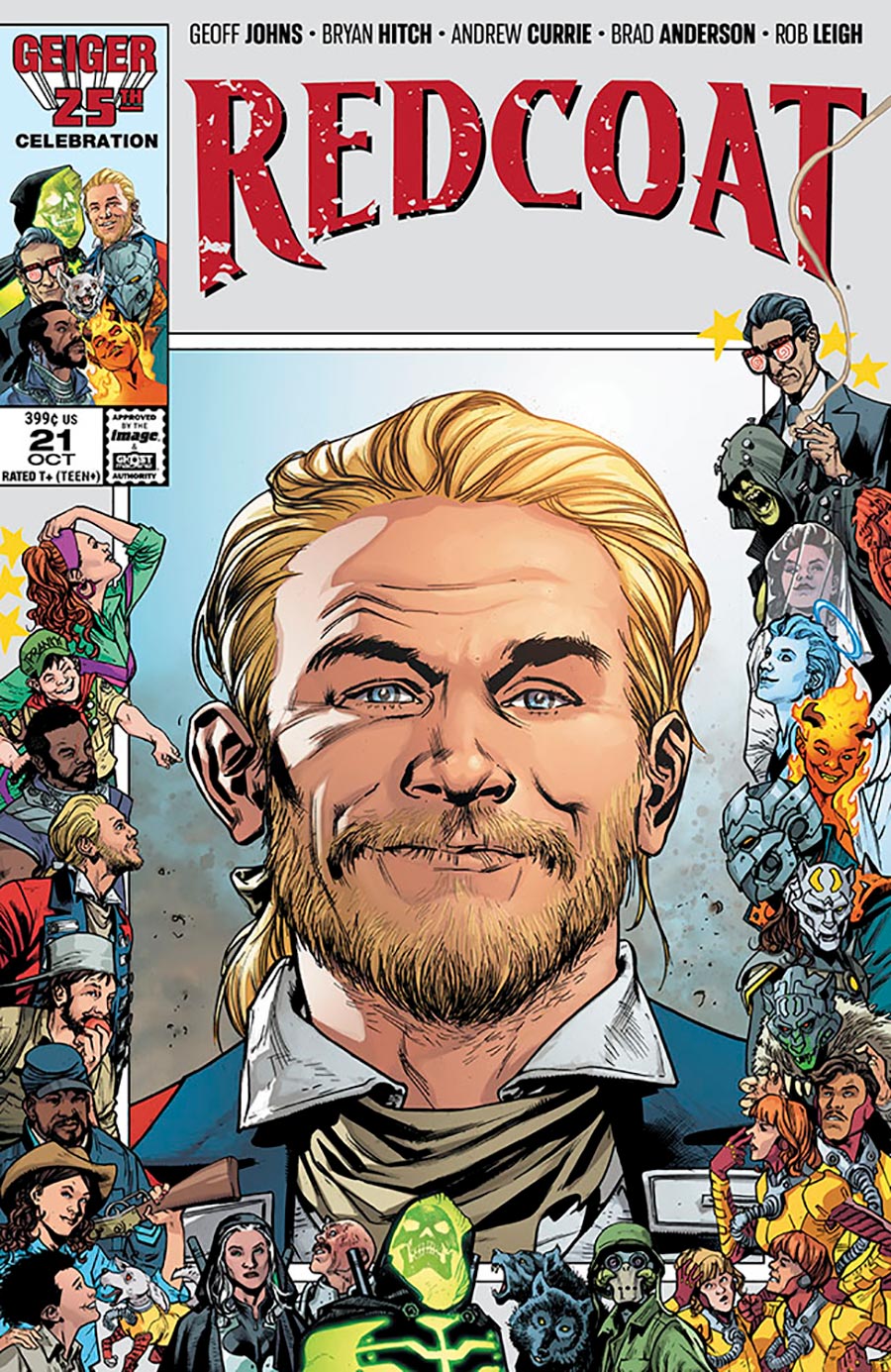 Redcoat #21 Cover B Variant Bryan Hitch & Brad Anderson Geiger 25 Anniversary Cover