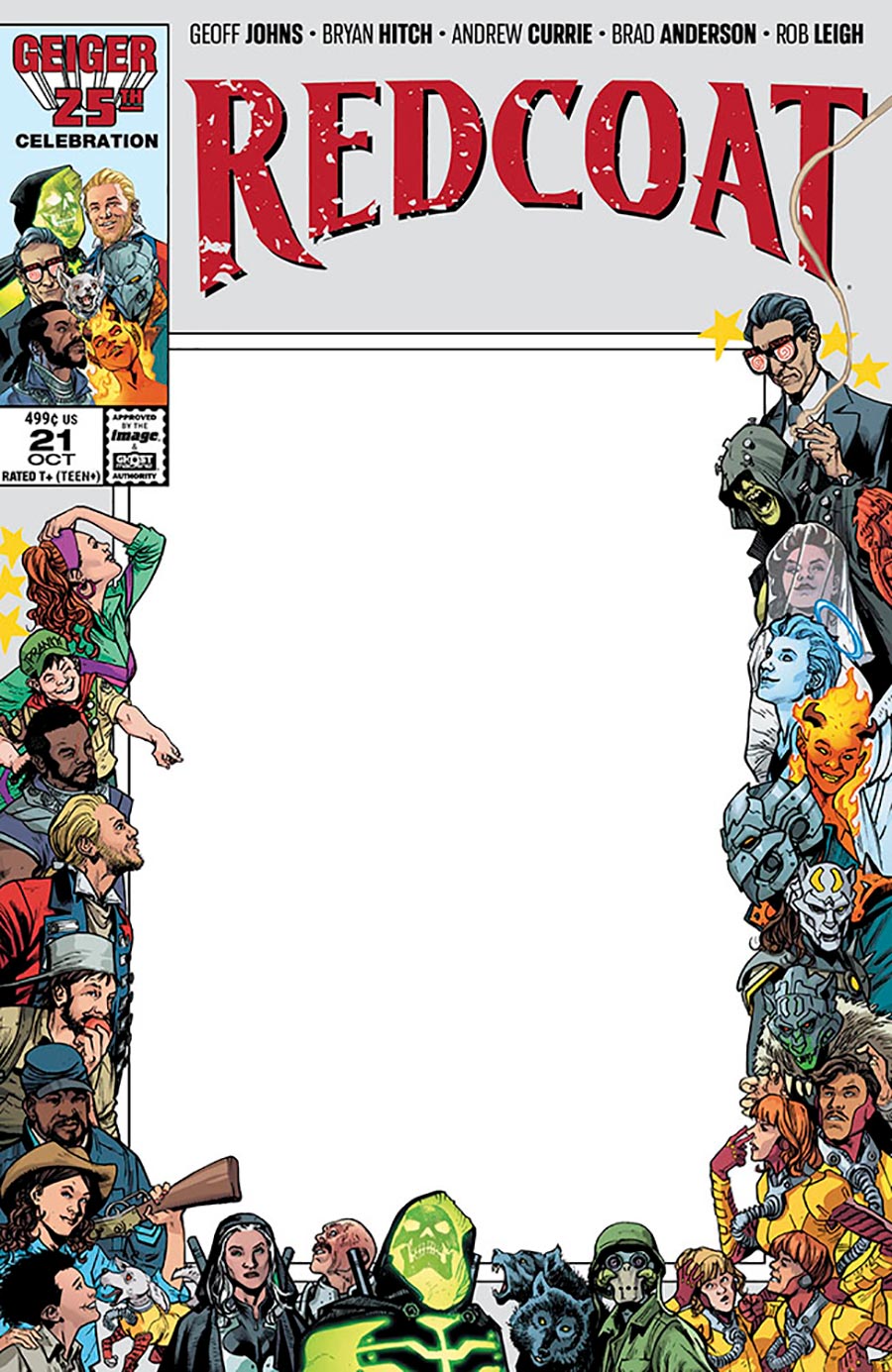 Redcoat #21 Cover C Variant Blank Cover
