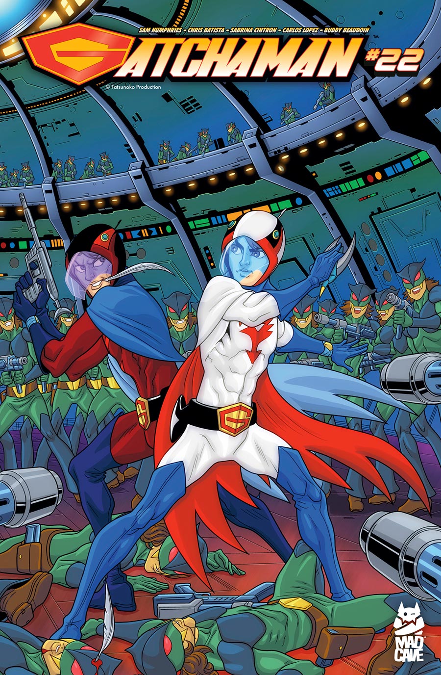 Gatchaman #22 Cover A Regular Chris Batista Sabrina Cintron & Tom Chu Cover