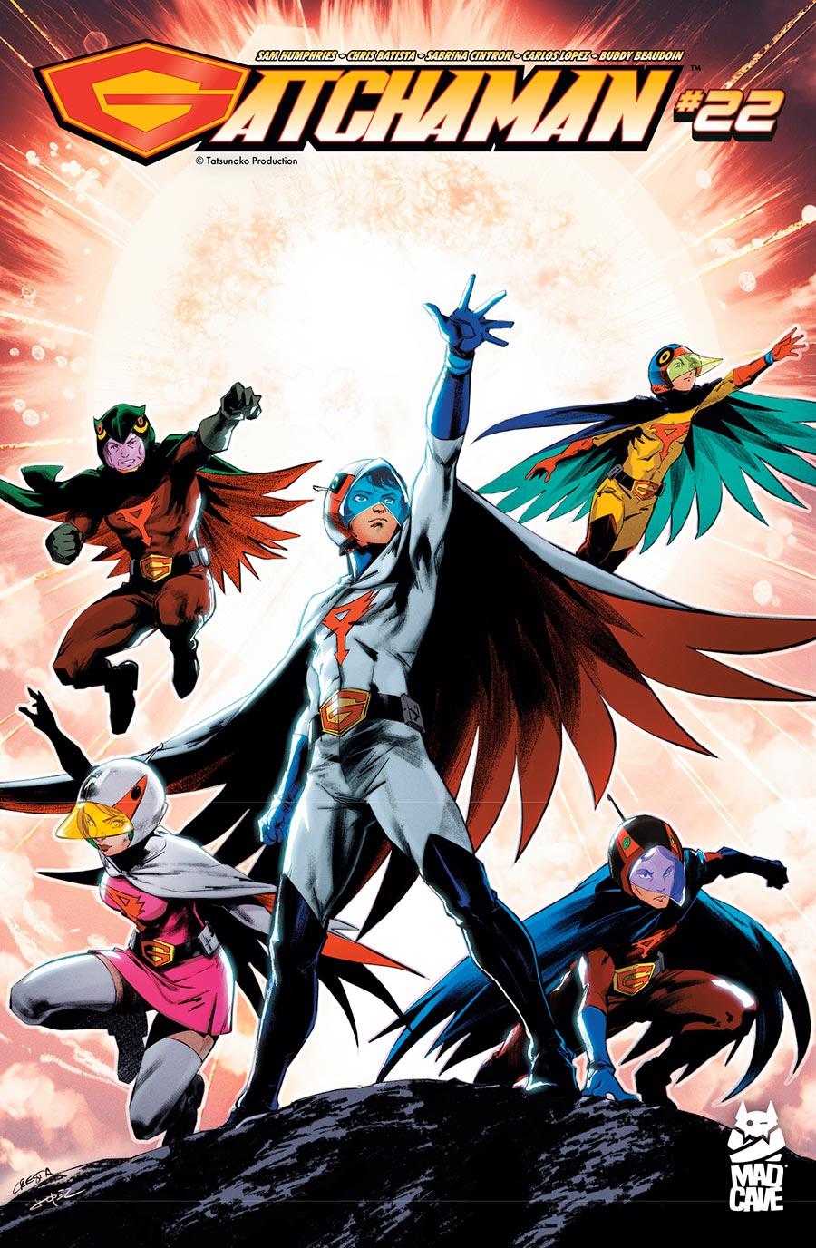 Gatchaman #22 Cover B Variant Marika Cresta & Carlos Lopez Cover