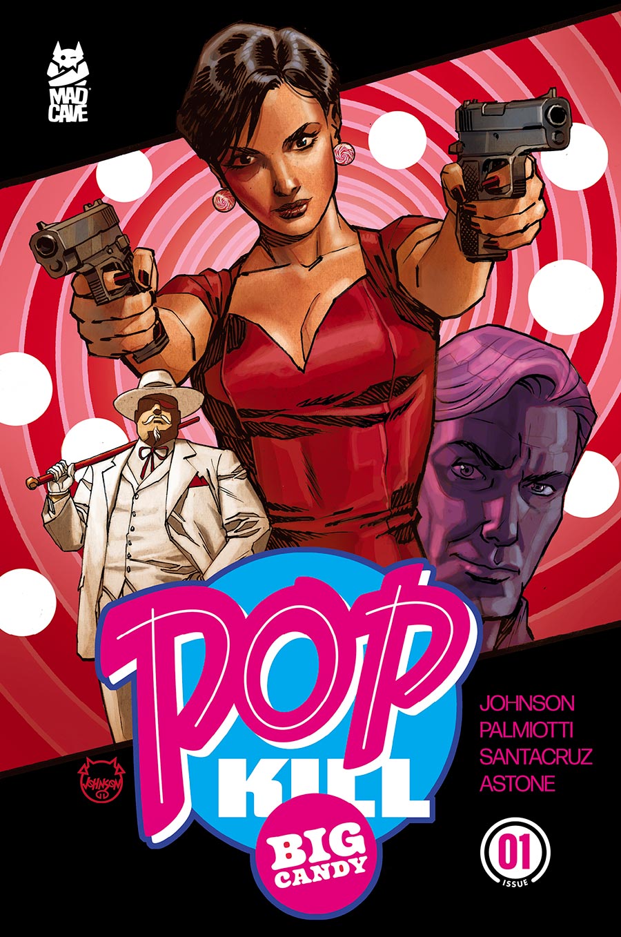 Pop Kill Big Candy #1 Cover E Variant Dave Johnson Foil Card Stock Cover