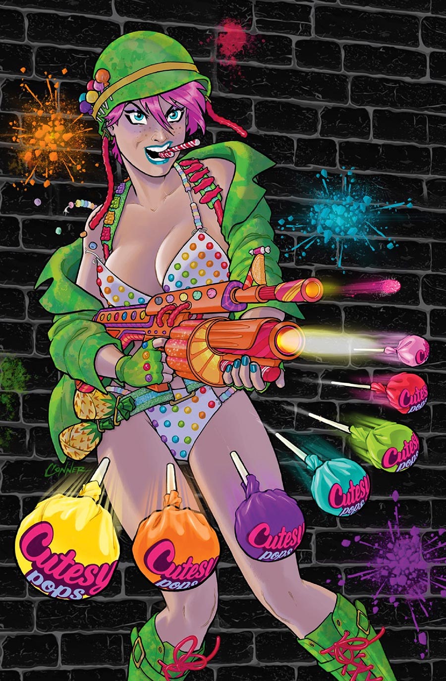 Pop Kill Big Candy #1 Cover I Incentive Amanda Conner Virgin Cover