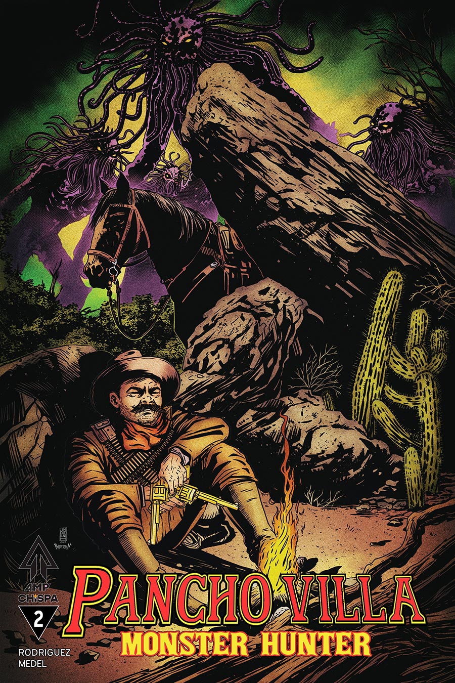 Pancho Villa Monster Hunter #2 Cover B Variant Chema Cover