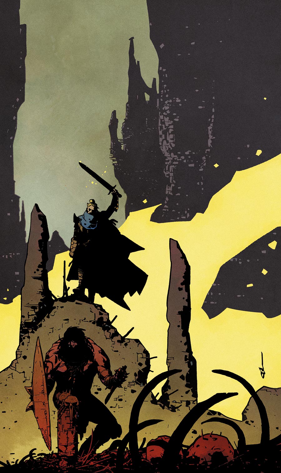 Conan & Dragonero #6 Cover B Variant Mirko Colak Virgin Card Stock Cover