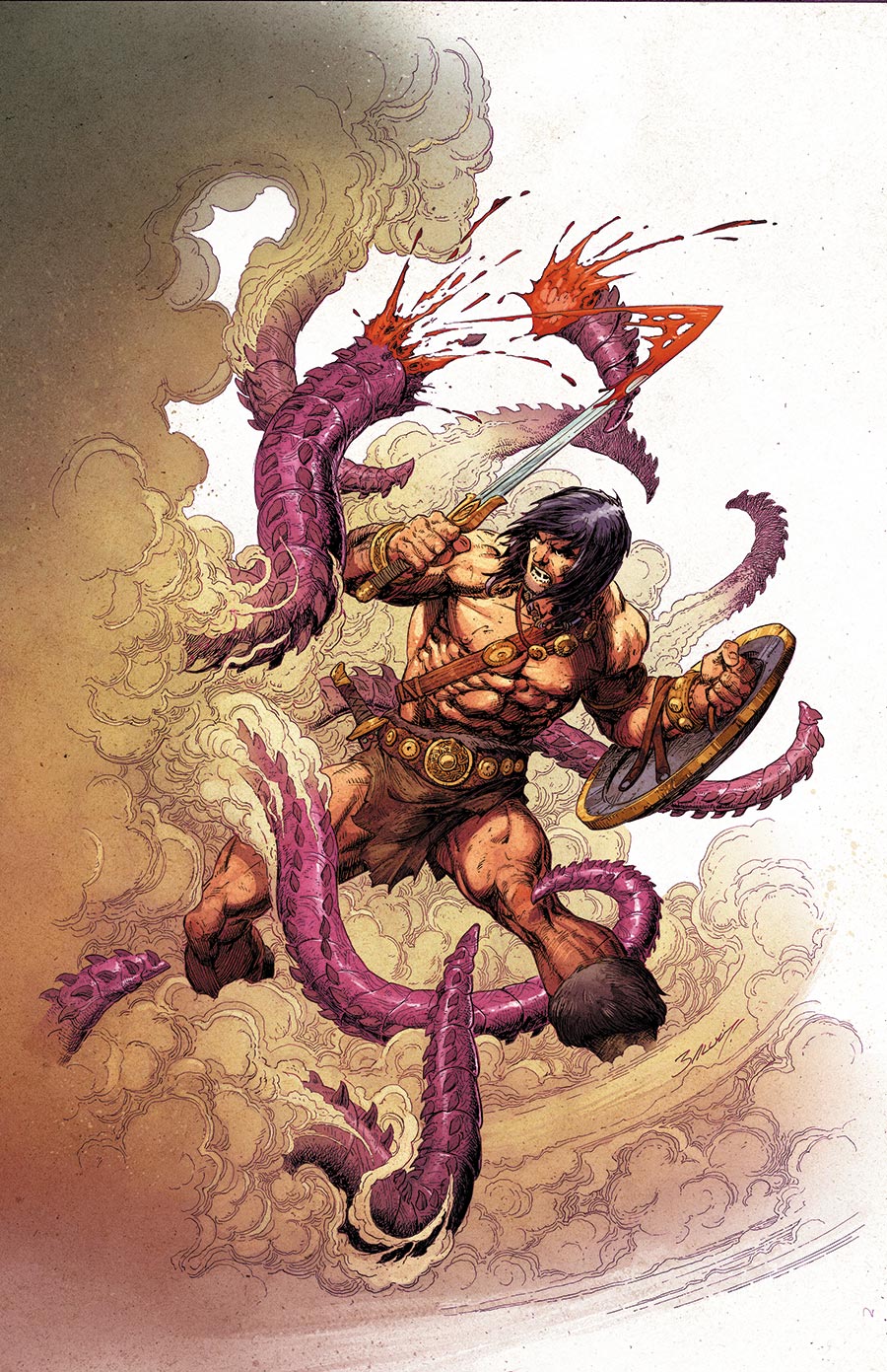 Conan The Barbarian Vol 5 #36 Cover D Variant Mark Bagley Virgin Card Stock Cover