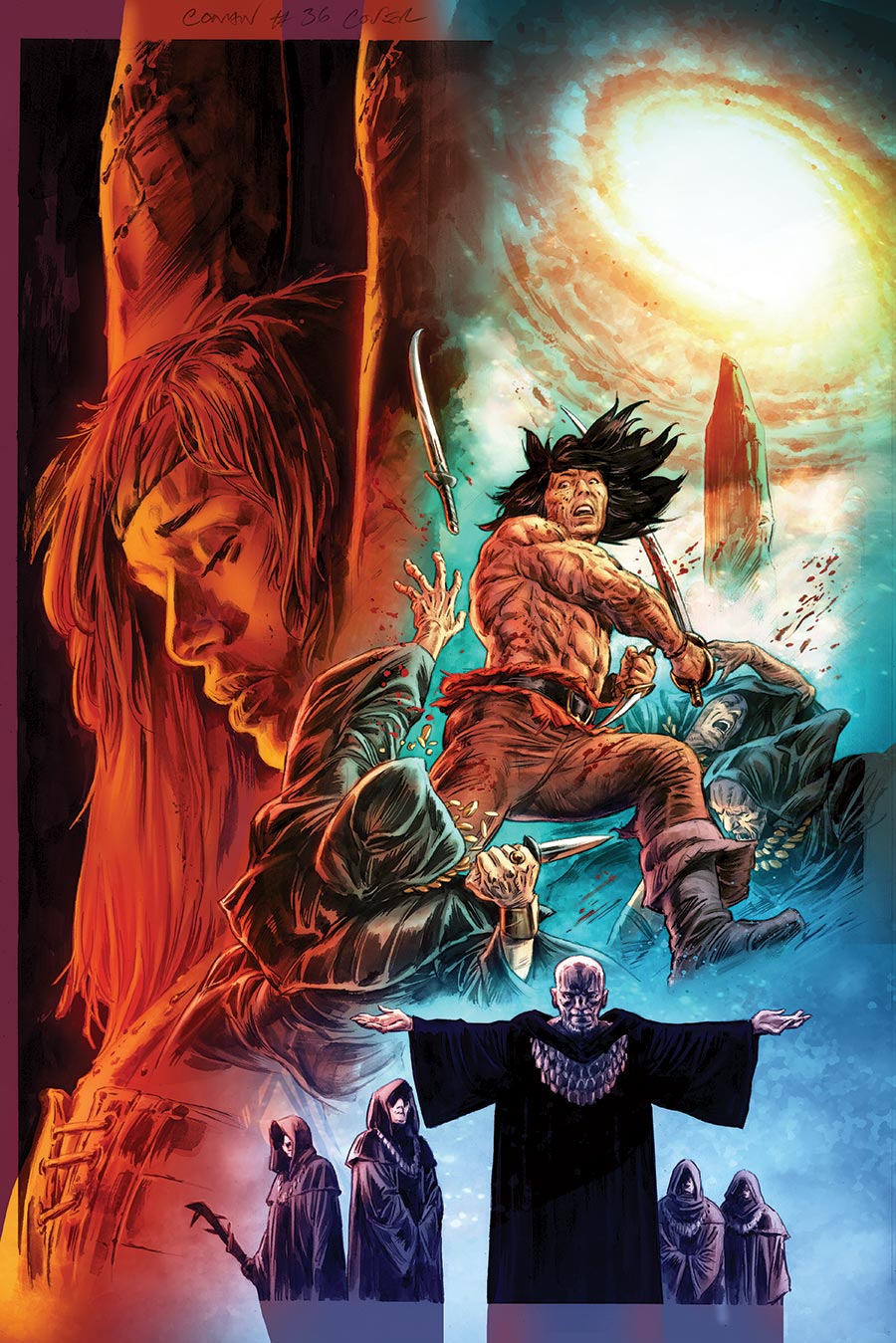 Conan The Barbarian Vol 5 #36 Cover E Variant Doug Braithwaite Virgin Foil Cover