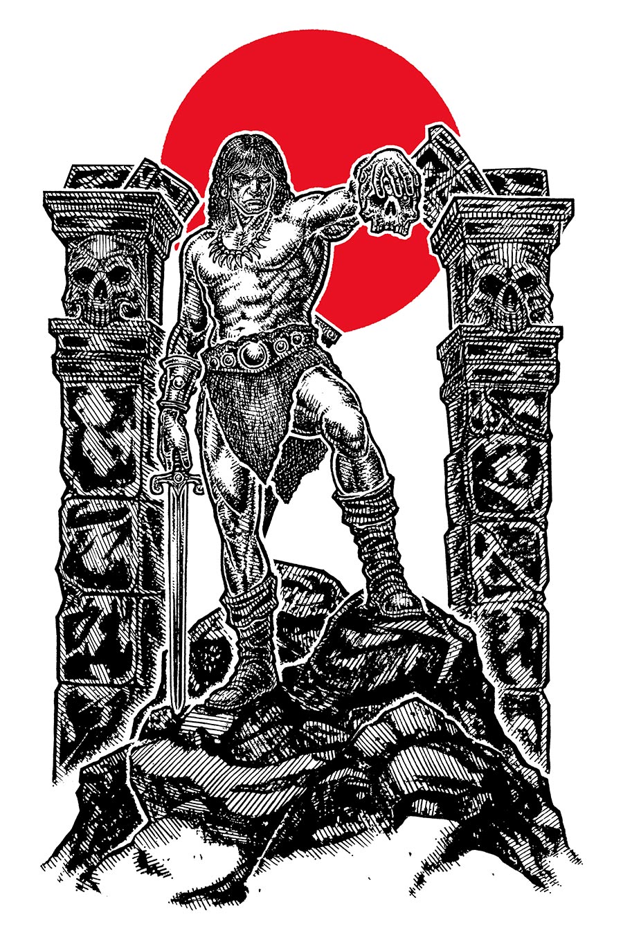 Conan Tides Of The Tyrant King #2 Cover F Variant Micah Ulrich Virgin Foil Cover