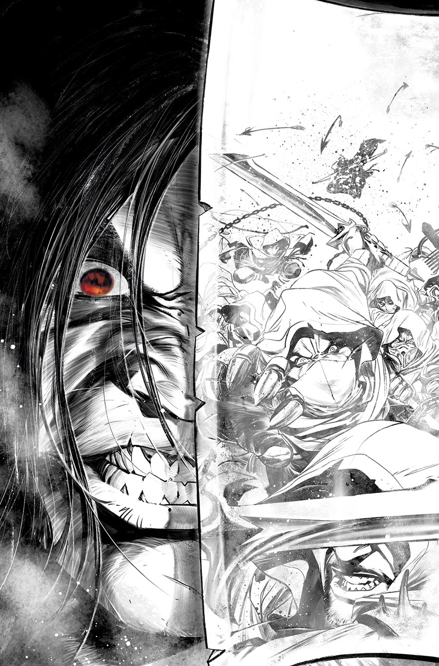 Diablo Dawn Of Hatred #1 Cover I SDCC Exclusive Dev Pramanik Inks Plus Trading Card Variant Cover