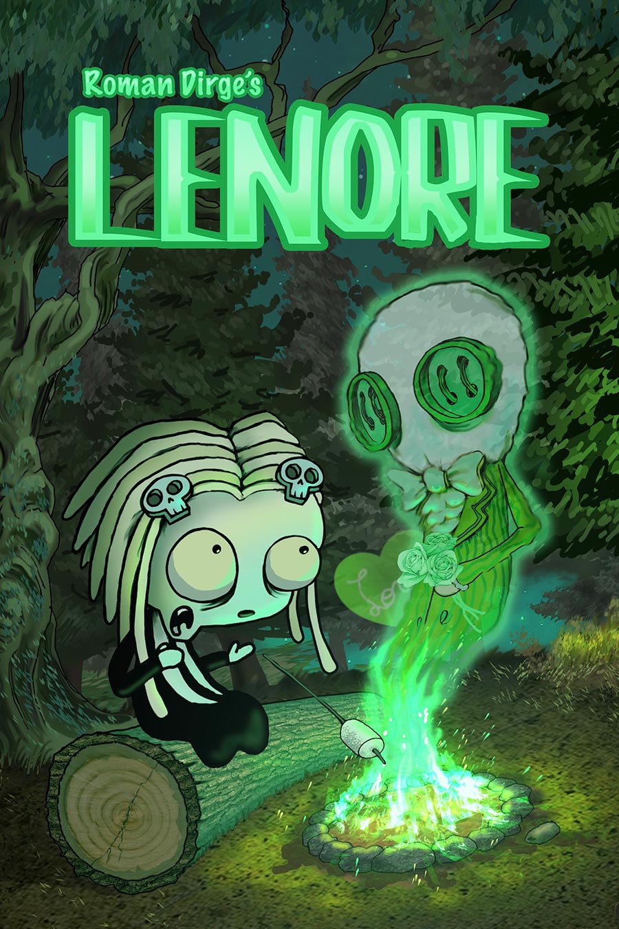 Lenore Ghost Story #1 (One Shot) Cover E SDCC Exclusive Roman Dirge Glow-In-The-Dark Variant Cover
