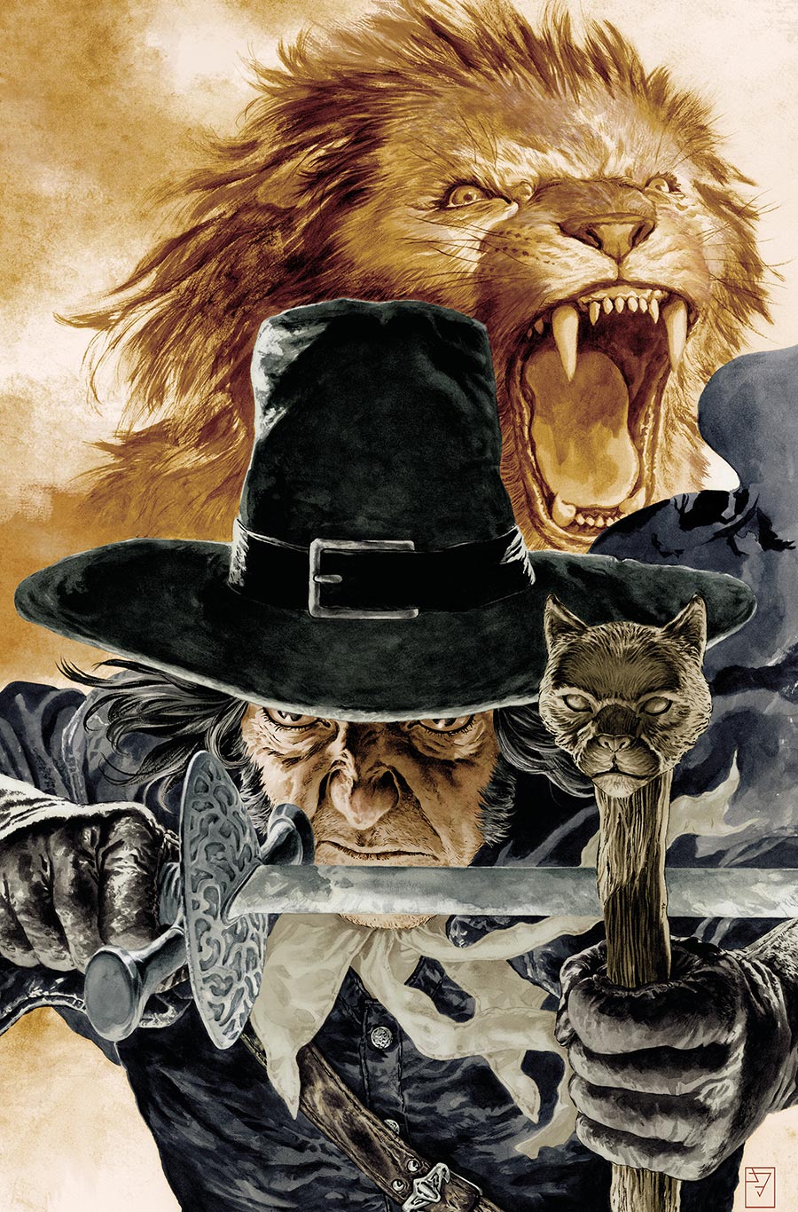 Solomon Kane The Lion Errant #1 Cover H SDCC Exclusive JH Williams III Virgin Foil Variant Cover