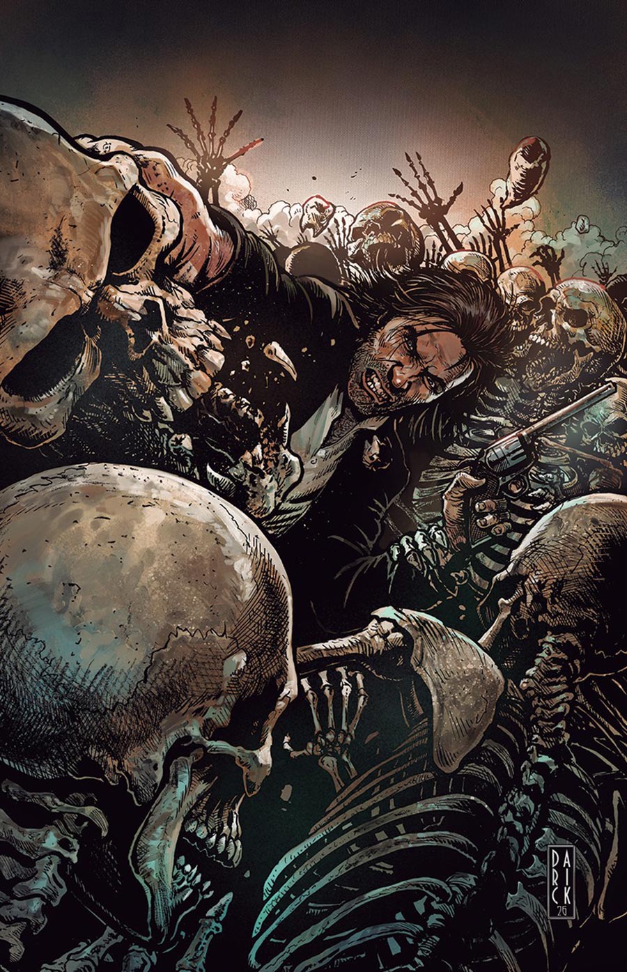Dead Acre Black Badge #4 Cover F Variant Darick Robertson Special Foil Virgin Cover
