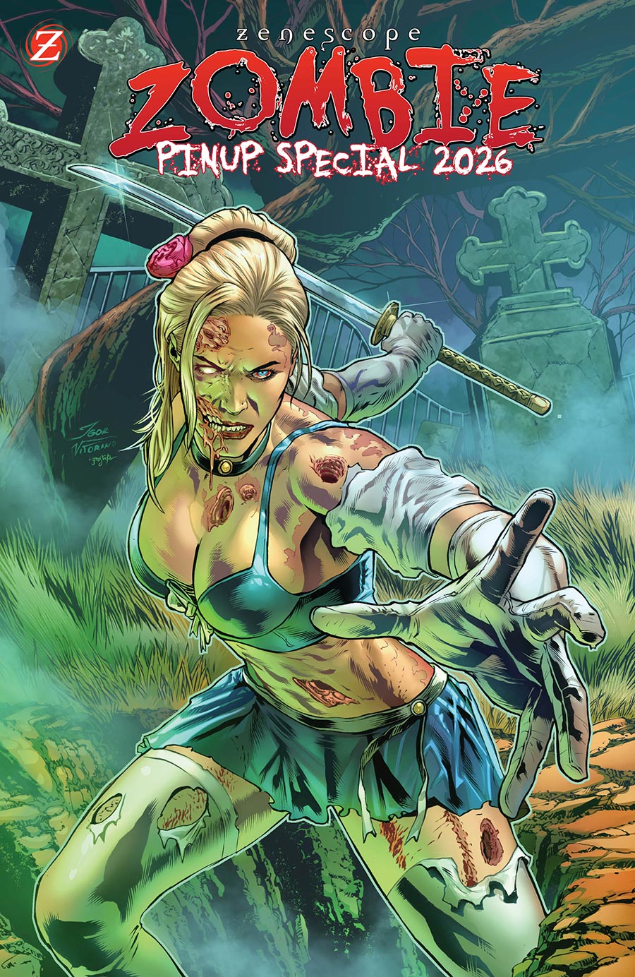 Zenescope Zombie Pinup Special 2026 #1 (One Shot) Cover A Regular Igor Vitorino Cover