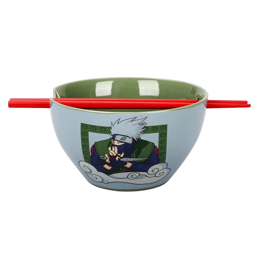 Naruto Kakashi 20-Ounce Ramen Bowl With Chopsticks