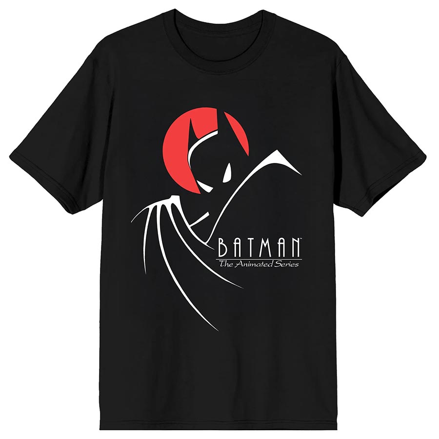 Batman The Animated Series 1992 Red Moon T-Shirt Large