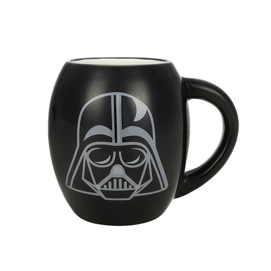 Star Wars A New Hope Darth Vader Black 18-Ounce Ceramic Oval Mug