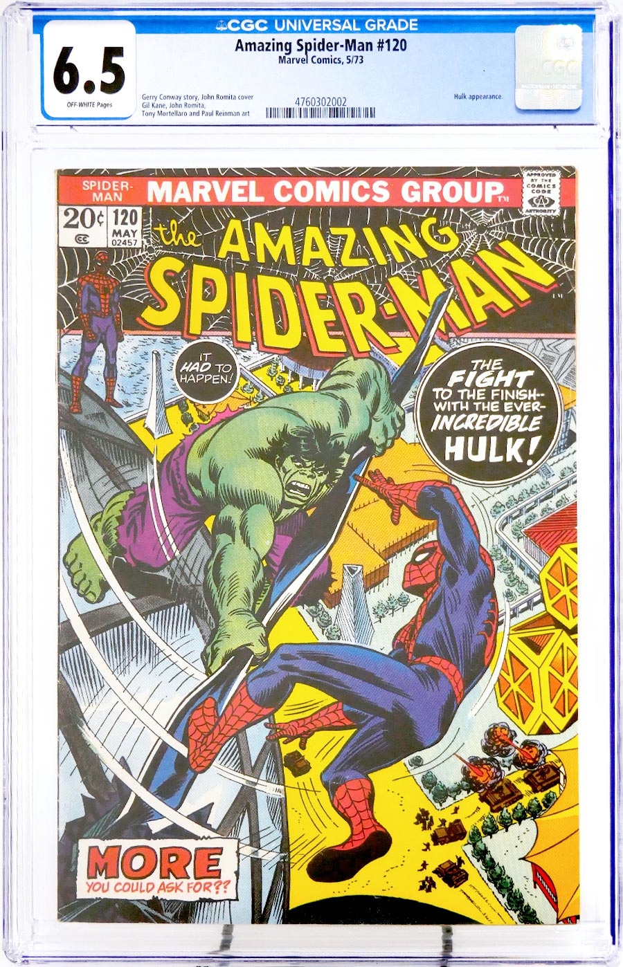 Amazing Spider-Man #120 Cover B CGC 6.5