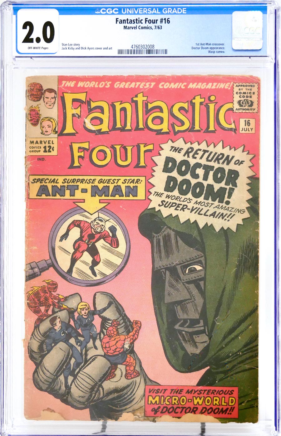 Fantastic Four #16 Cover C CGC 2.0