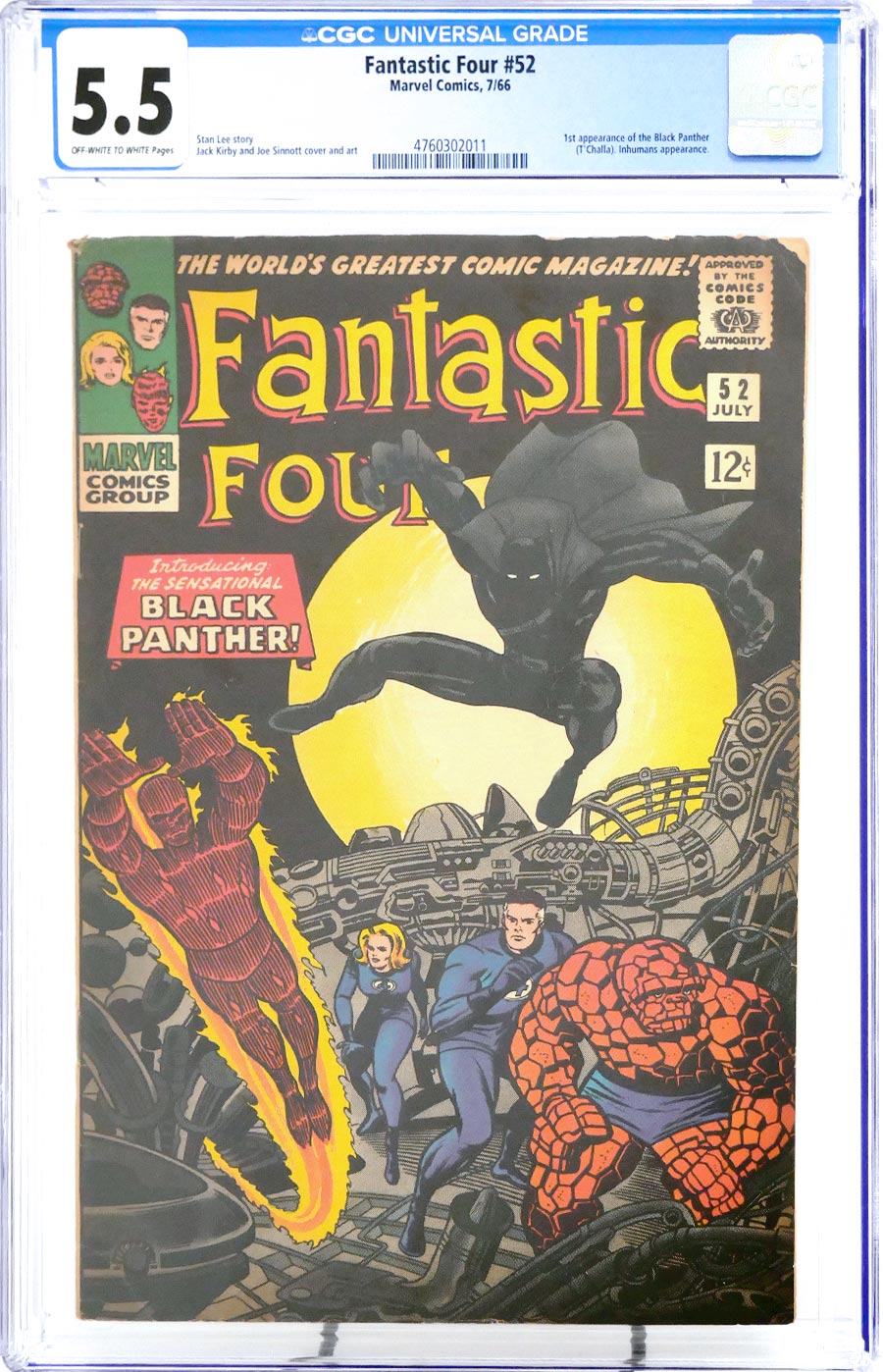 Fantastic Four #52 Cover I CGC 5.5